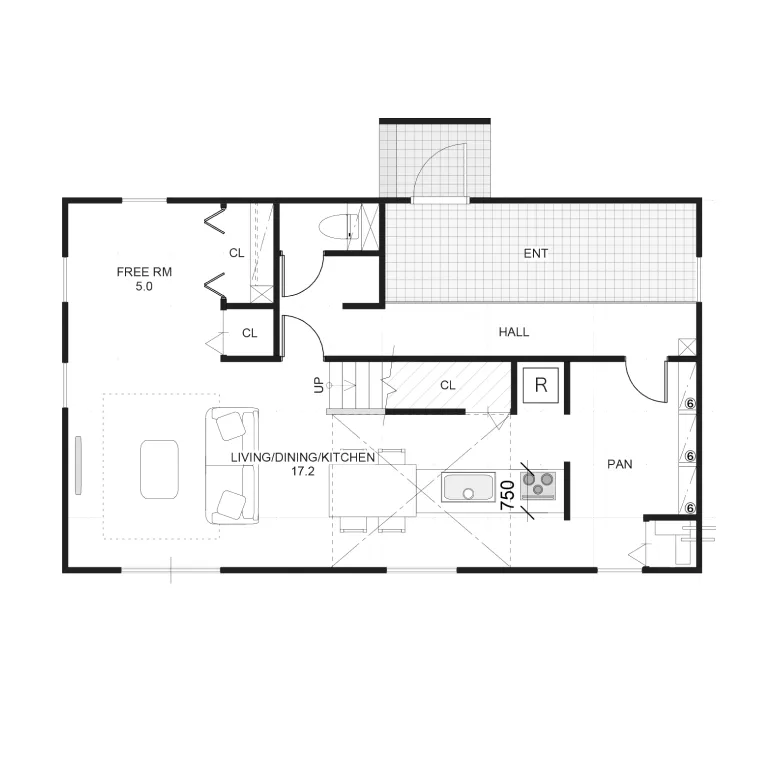 間取り図 1F